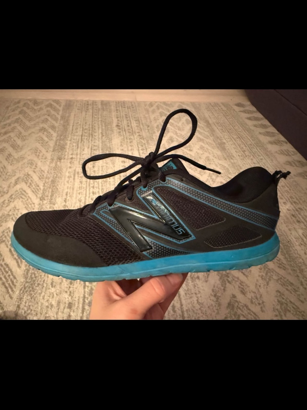 New Balance Women's Black & Teal Athletic Minimus shoes